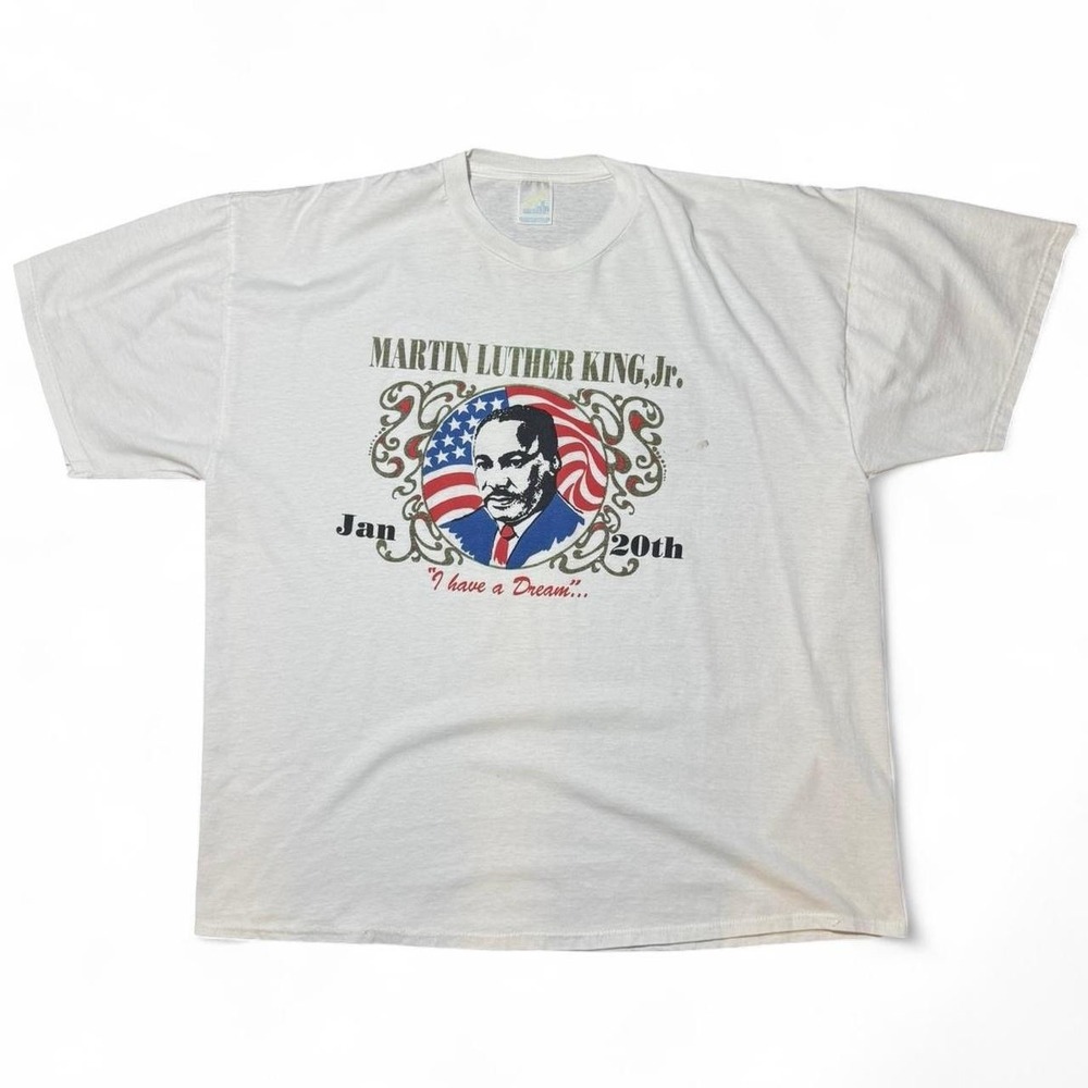 Vintage 90s Martin Luther King Jr MLK Memorial Black History T-shirt Jerzees XXL